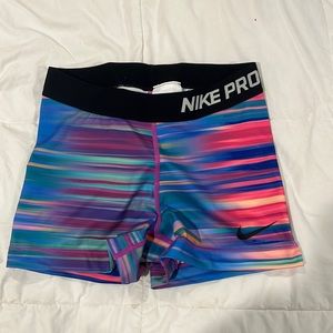 Women’s Nike Pro 3” shorts, size S, excellent condition